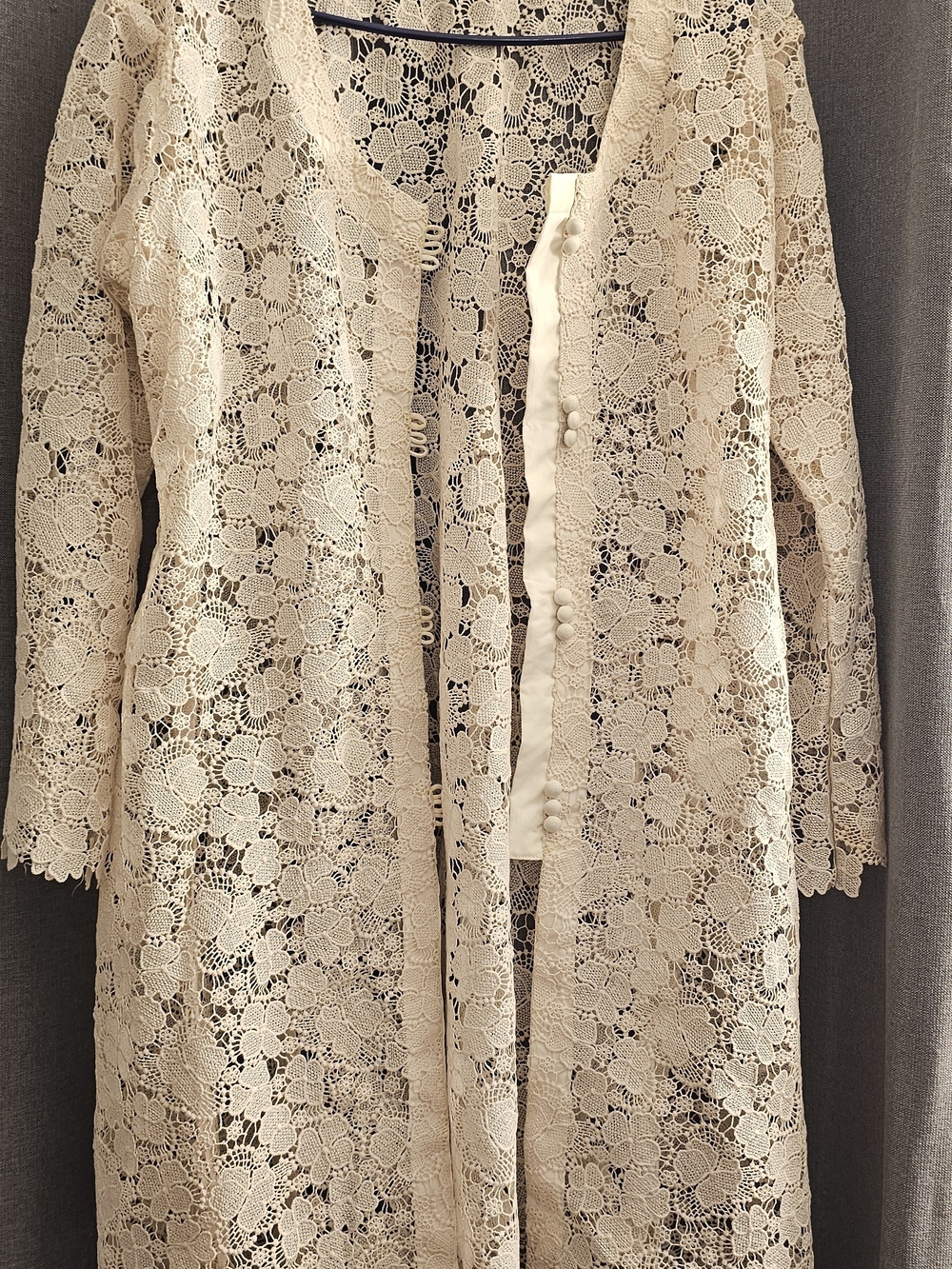 White Cream Lace Cardigan